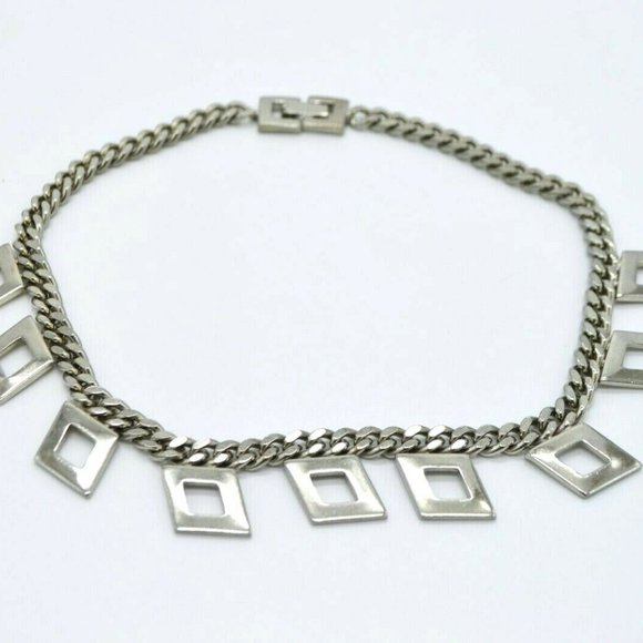 Brookraft Jewelry - Brookraft Silver Tone Geometric Diamond Shape